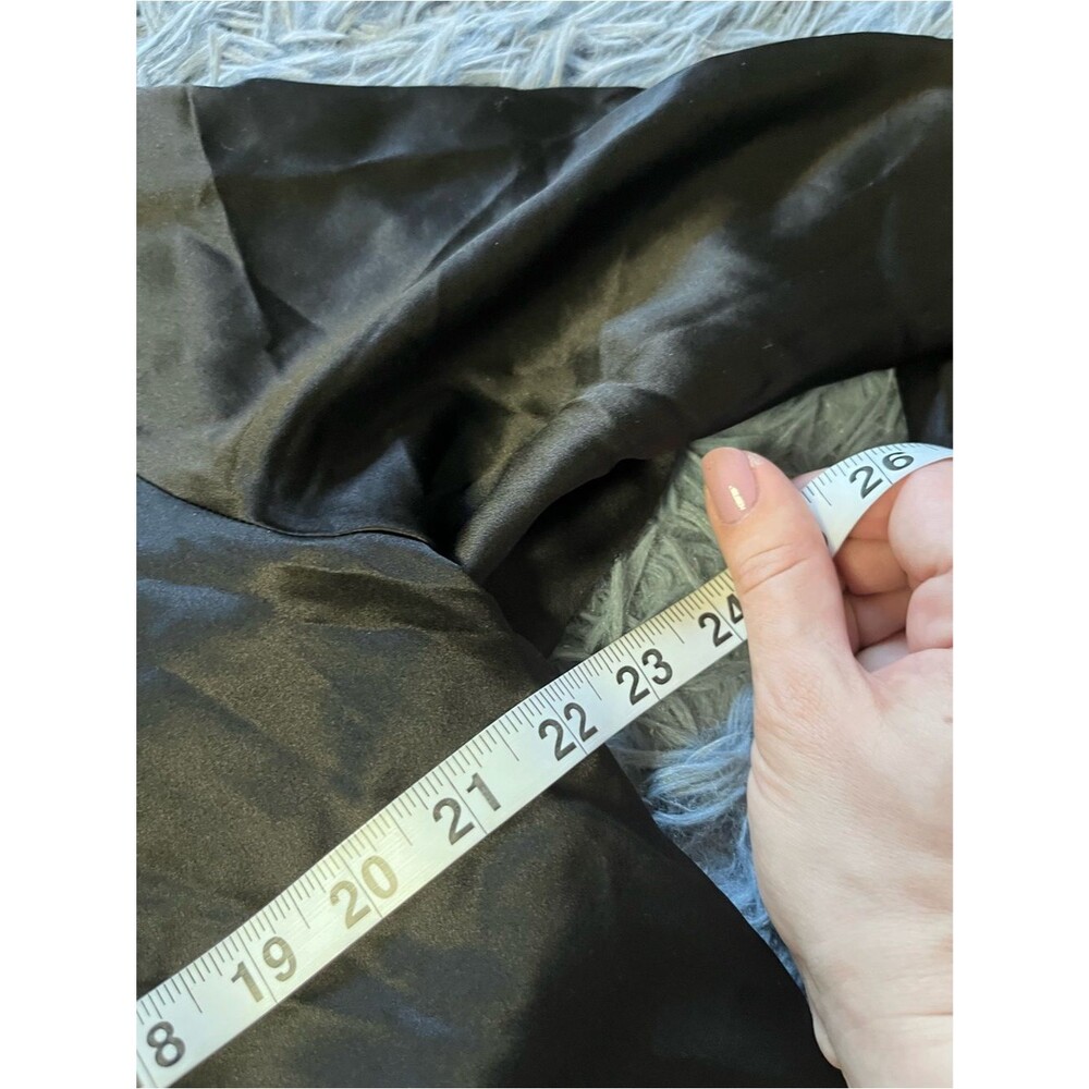 SlipingToSoft Black Silk Blouse 100% Pure Mulberry Silk Quiet Luxury Size XXL - Picture 4 of 8
